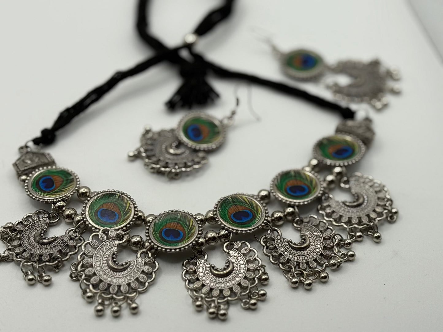 German Peacock Virsa Jewelry Set