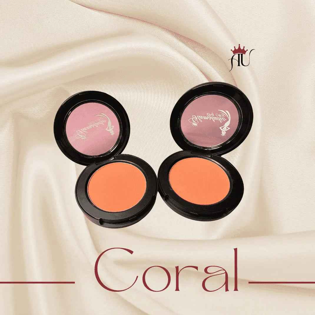 Coral Powder Blush: long lasting blush