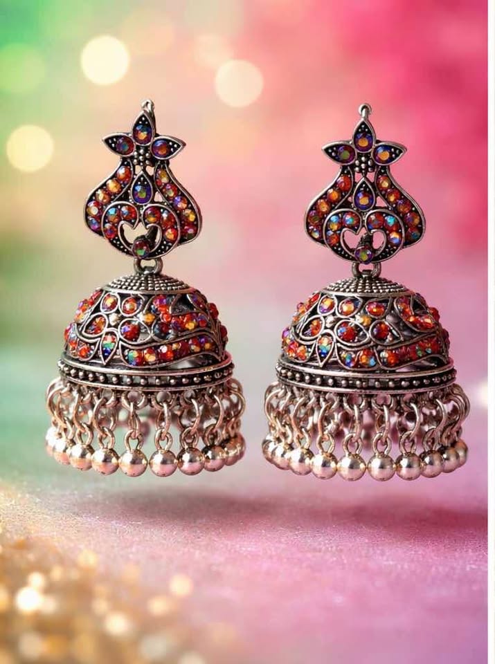Noor-e-Rang Antique Jhumka