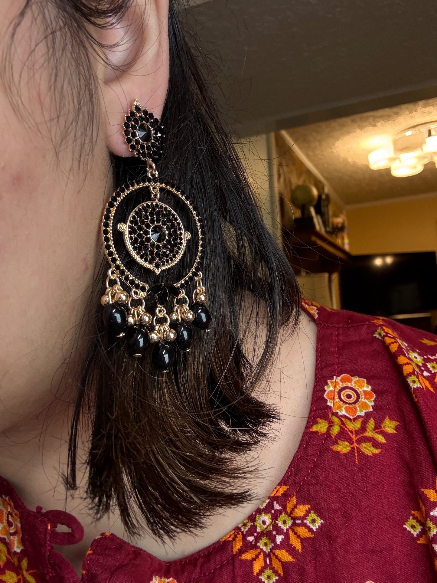 Ayat Pearl Hoops | ER 104 - Glam Studio By Annie Usman