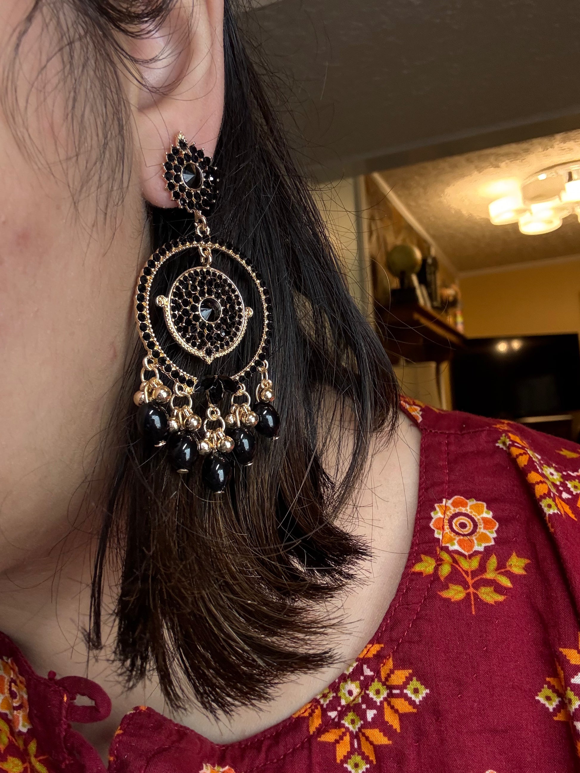 Ayat Pearl Hoops | ER 104 - Glam Studio By Annie Usman