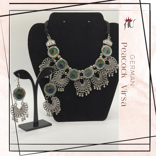 German Peacock Virsa Jewelry Set