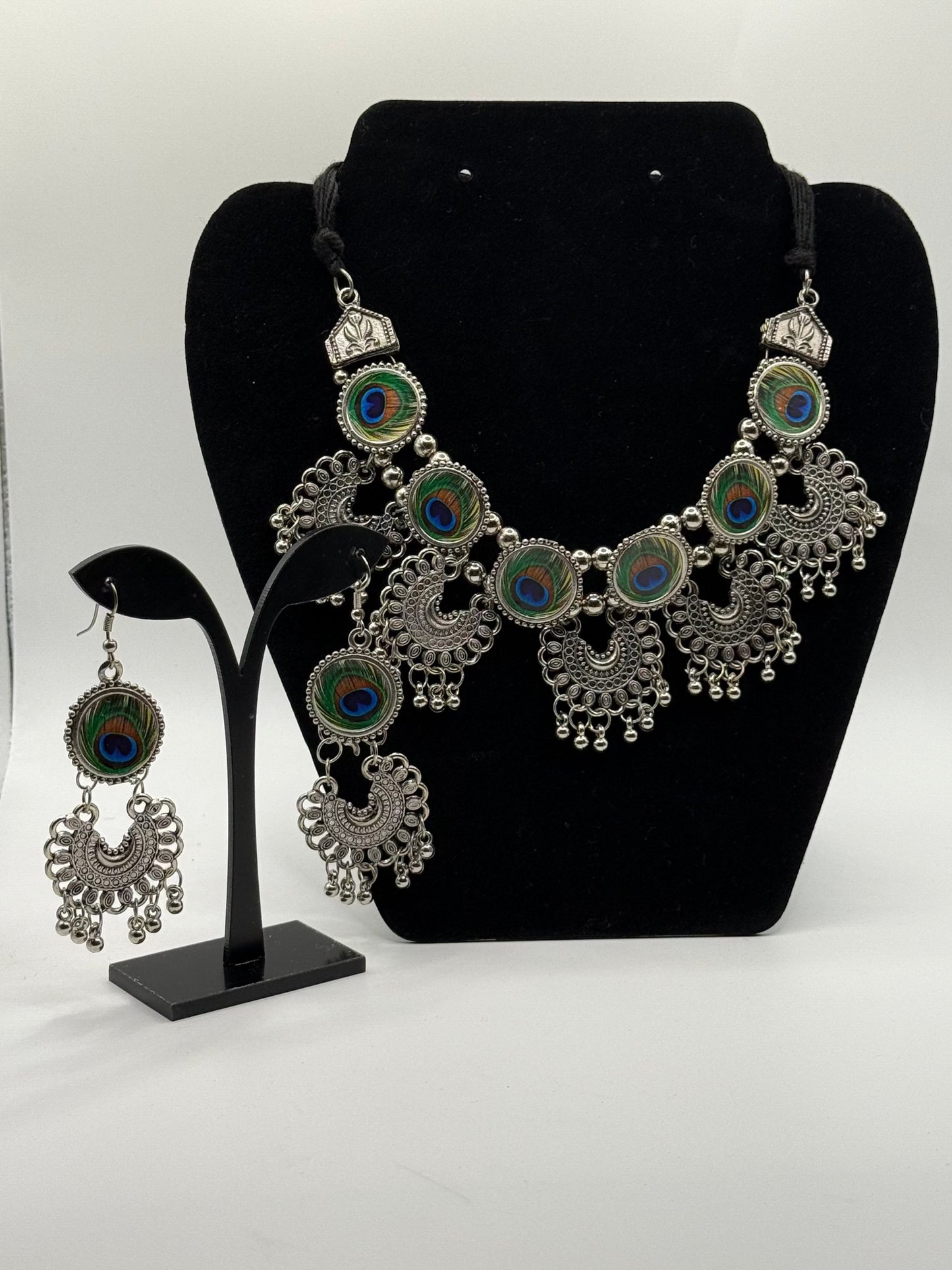 German Peacock Virsa Jewelry Set