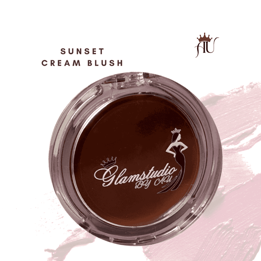 Sunset Cream Blush in warm golden tone for a radiant, natural glow